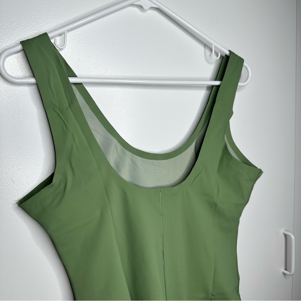 Pinsy Scoop Tank Hourglass Shapewear  Thong Bodysuit Size XL NWT In Color Sage - Picture 6 of 13